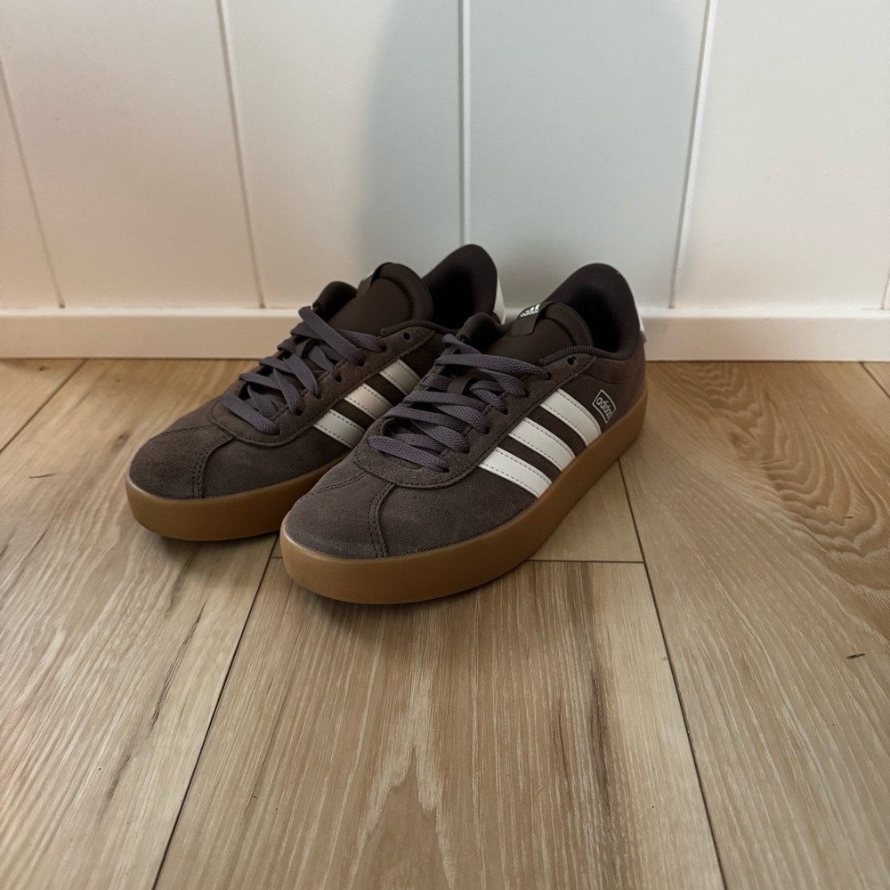 Adidas brown shoes